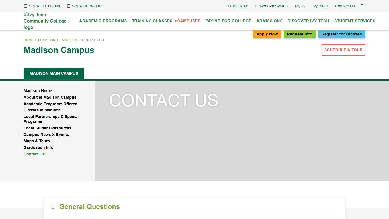 Contact Us - Ivy Tech Community College