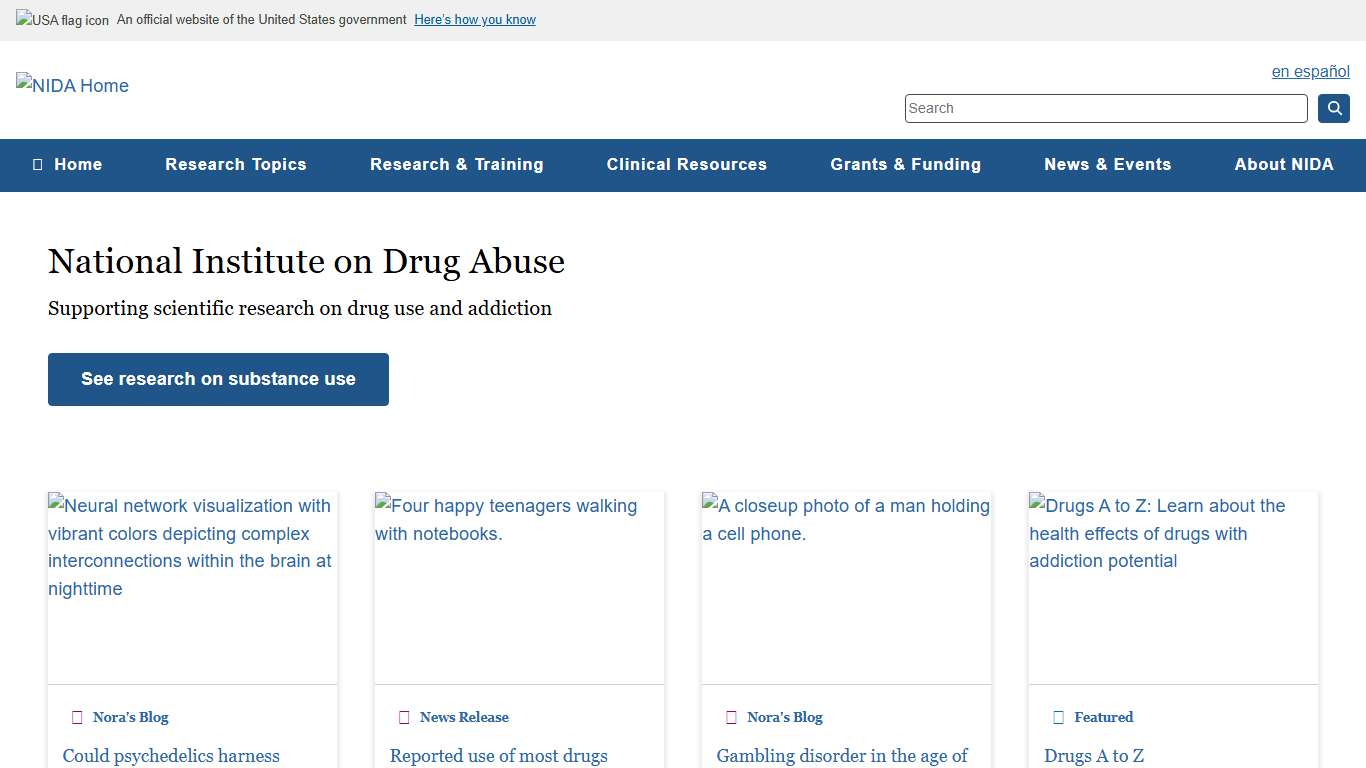 NIDA.NIH.GOV National Institute on Drug Abuse (NIDA)